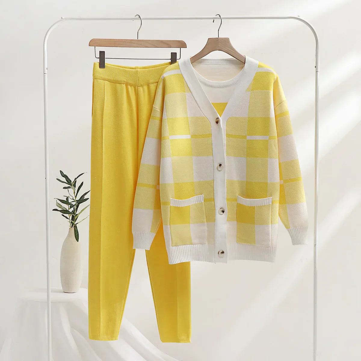 Ensemble 3 pièces doux pour femme