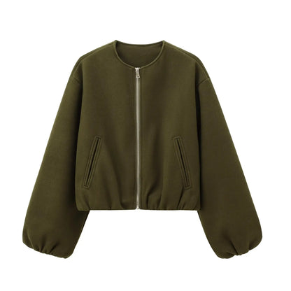 Veste courte décontractée pour femme