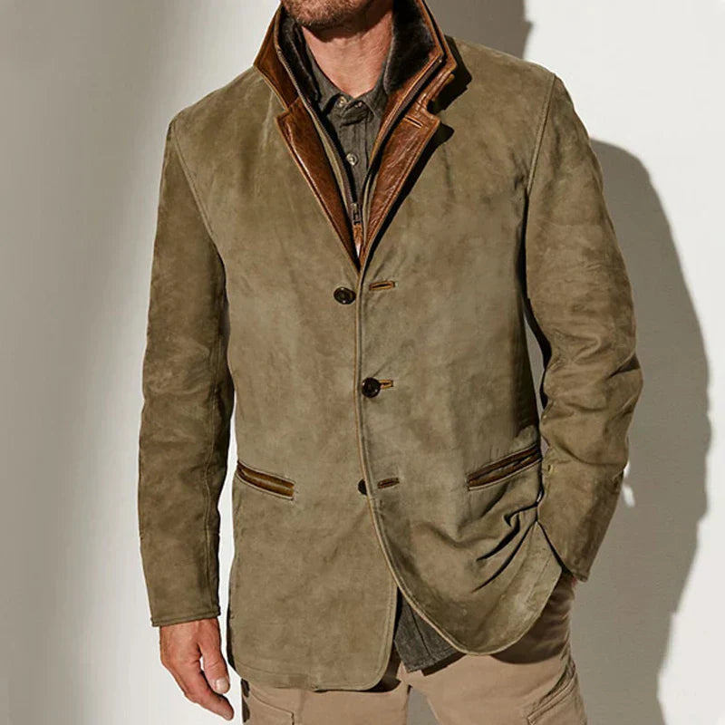 Manteau d'hiver vintage élégant pour homme
