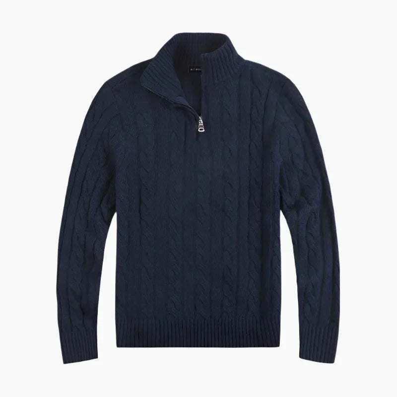 Pull en maille torsadée élégant, look décontracté