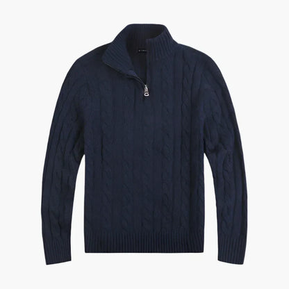 Pull en maille torsadée élégant, look décontracté