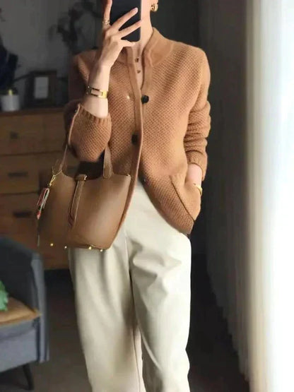 Manteau pour femme en laine de cachemire pur de qualité luxe