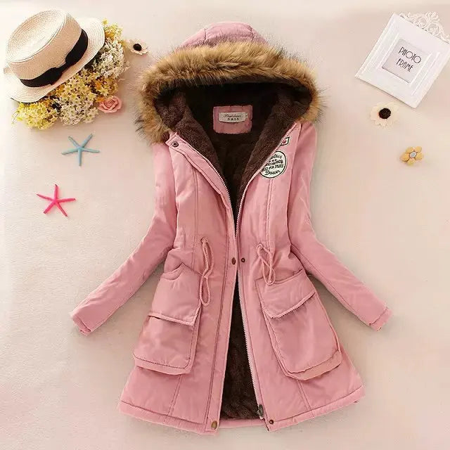 Doudoune femme chaude à capuche