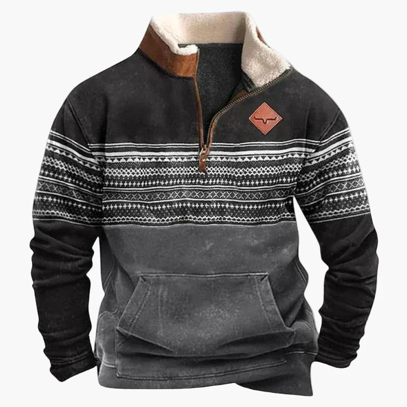 Pull de style western, look vintage