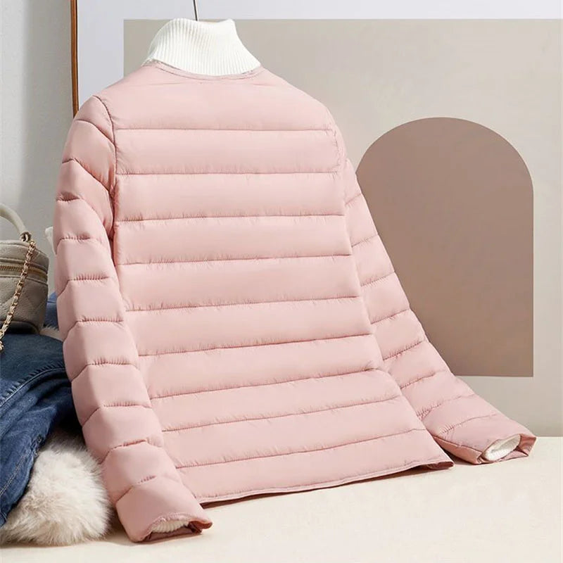 Leichte Damenjacke Slim Fit Daunenmantel - IdealeKleiden