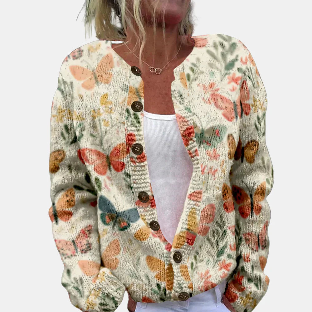 Stylischer Schmetterlings-Cardigan Damen - IdealeKleiden