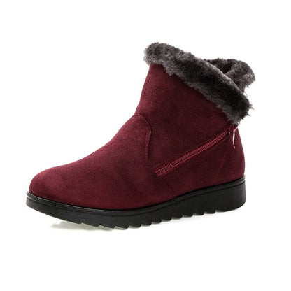 Bottes d'hiver chaudes fourrées pour femme