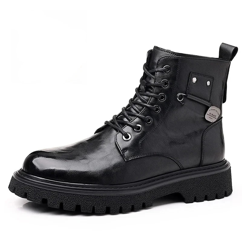 Bottes à lacets montantes pour hommes