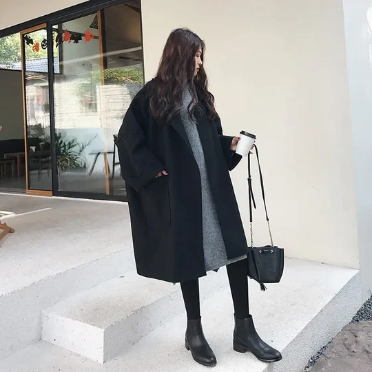 Élégant manteau en laine pour femme