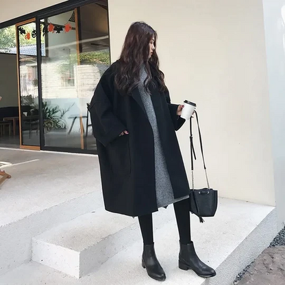Élégant manteau en laine pour femme