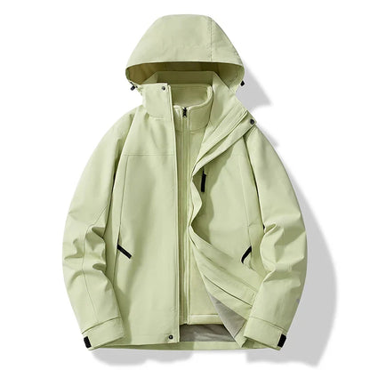 Veste de ski pour homme Résistante aux intempéries Capuche Isolée