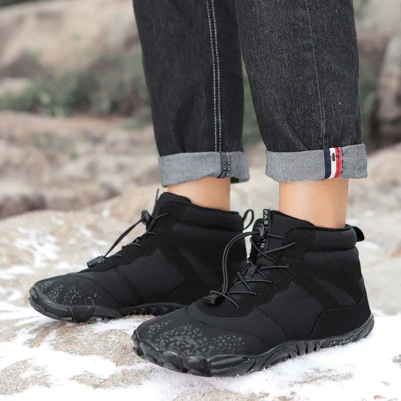 Leichte Winterstiefel Barfußschuhe Warm - IdealeKleiden