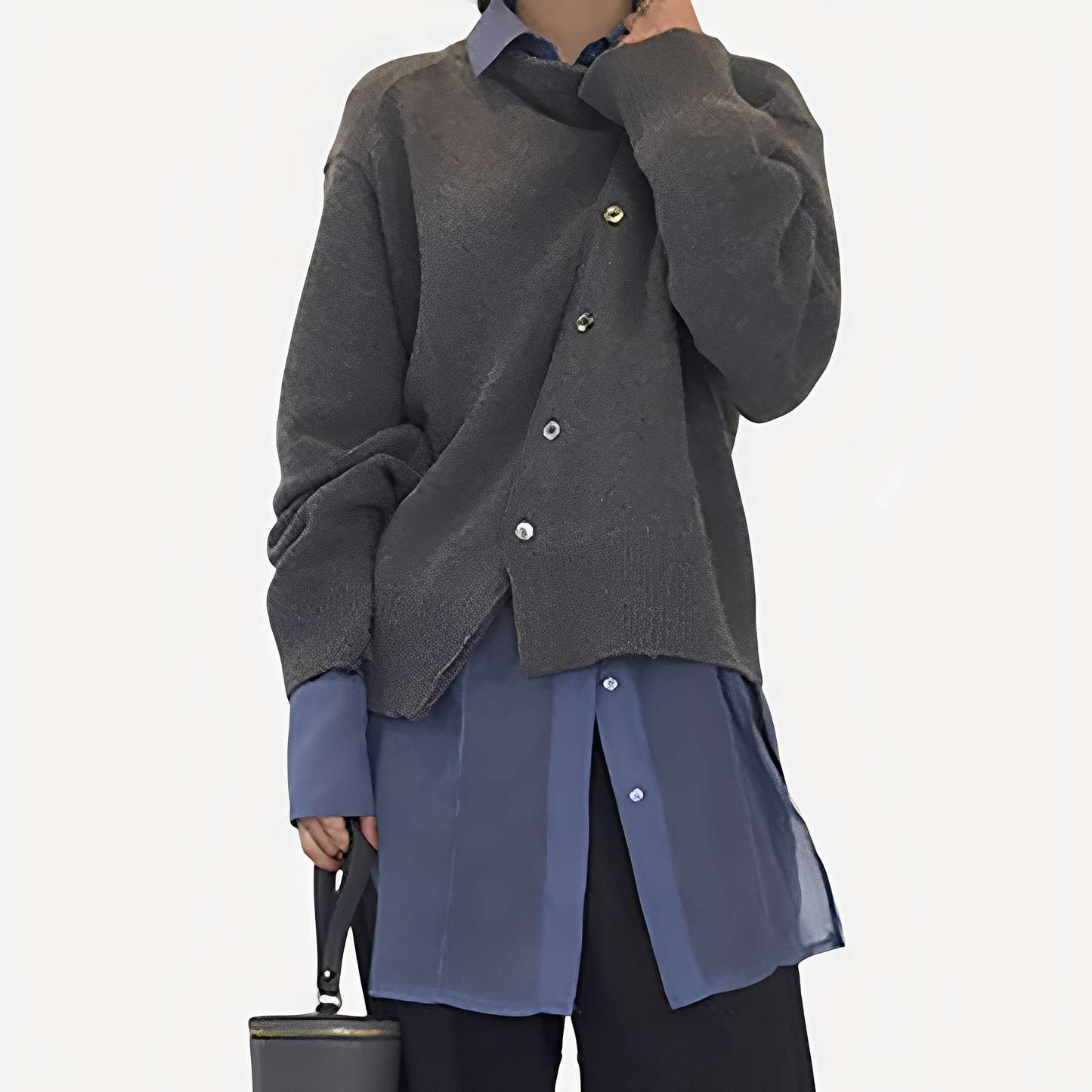 Cardigan élégant à enfiler pour femme Confortable
