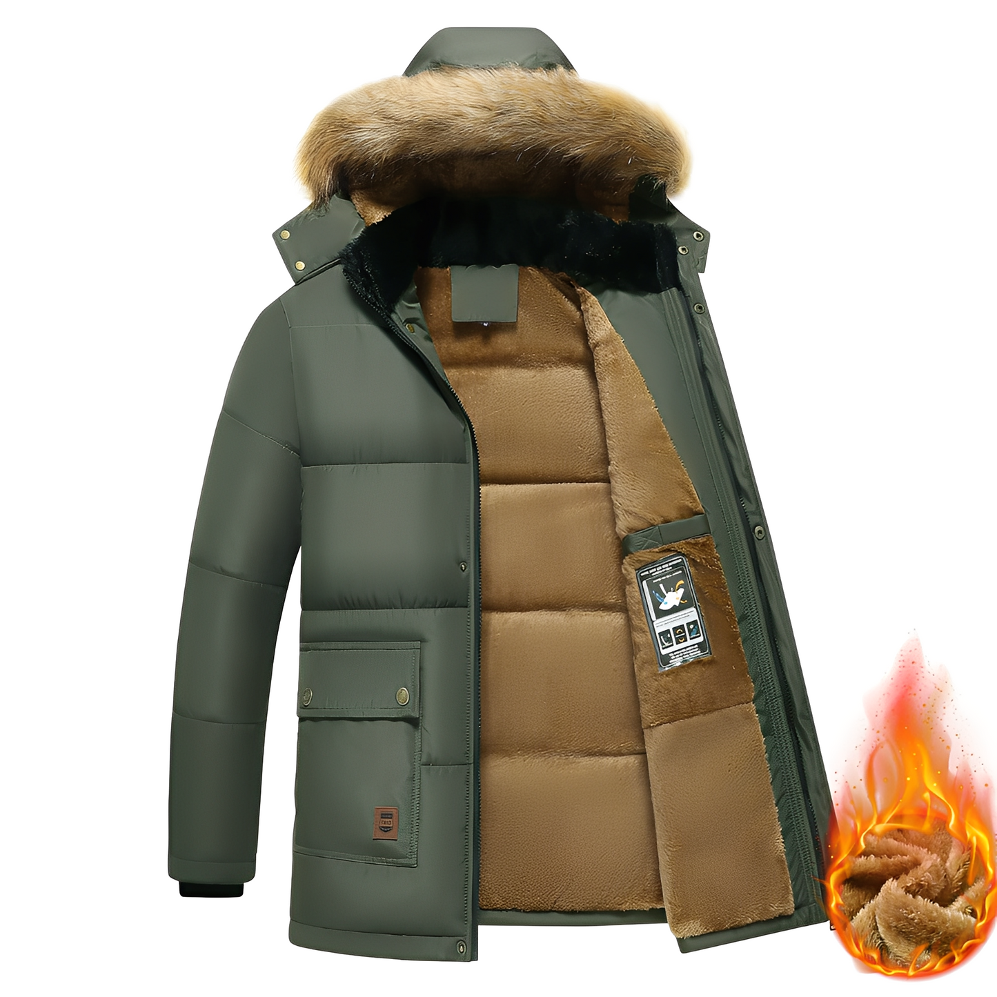 Parka Homme Chaud Isolé