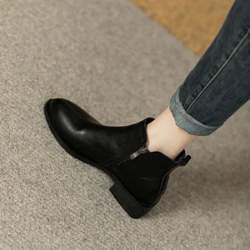 Bottines femme fermeture rapide