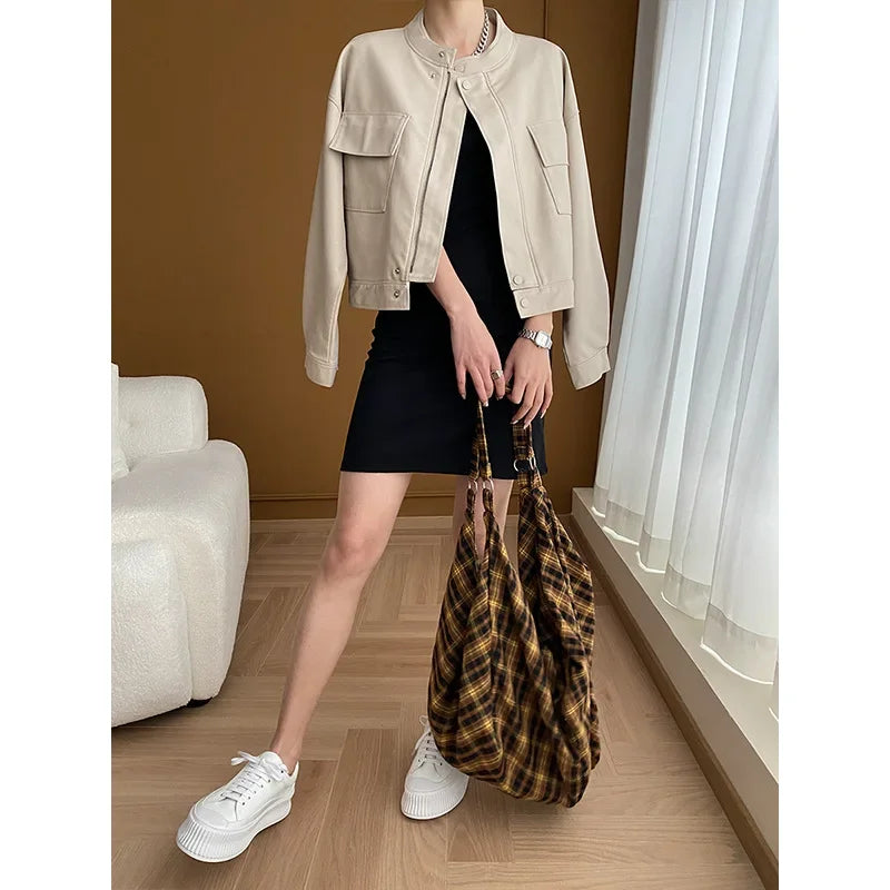 Blouson en cuir tendance Warriors of Light