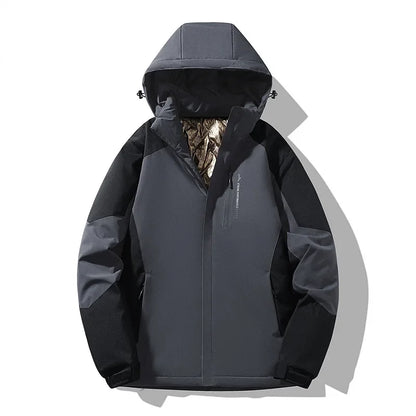 Veste de ski color-block chaude d'hiver pour femme