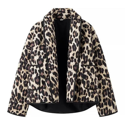 Veste léopard élégante Tendance Femme