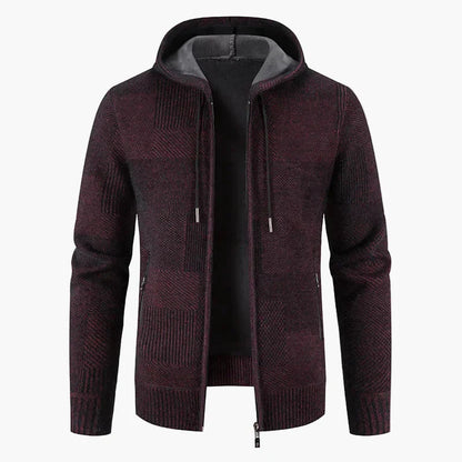 Gilet en maille à capuche - Veste d'hiver chaude pour femme