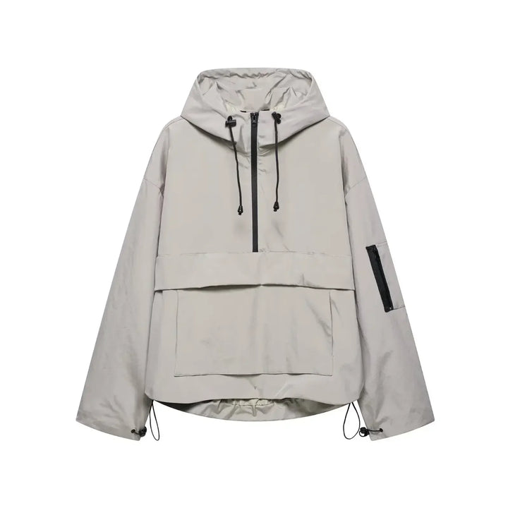 Veste de ski femme élégante à capuche, veste d&