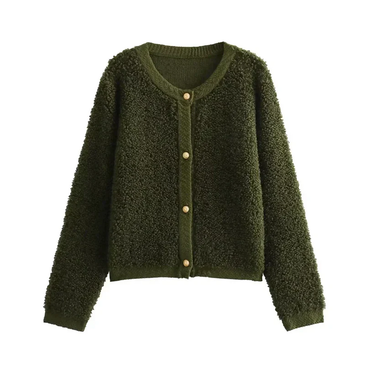 Gilet souple femme bouton