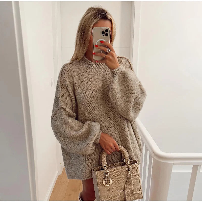 Pull oversize femme doux et confortable