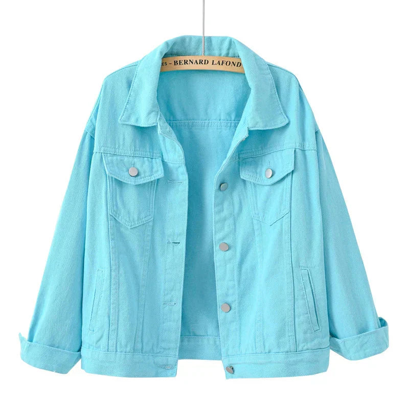 Veste courte pour femme avec boutons et poche poitrine