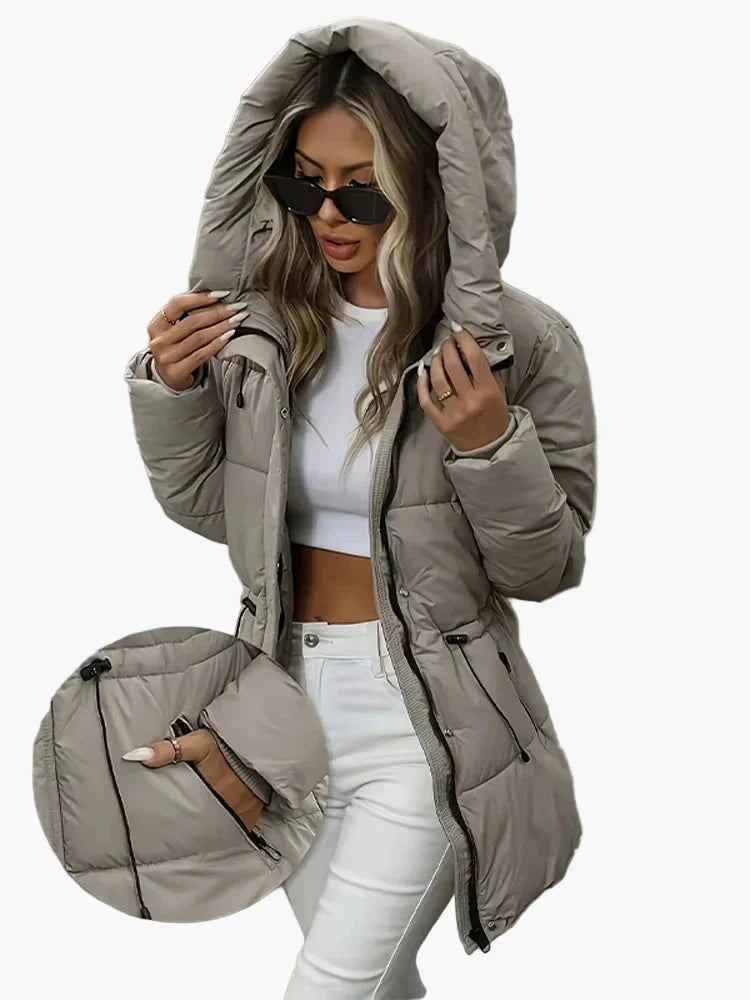 Winter Steppjacke Kapuze Warm - IdealeKleiden