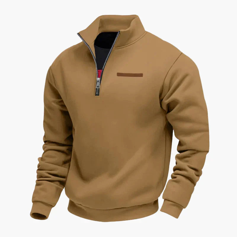 Sweat-shirt col montant de voyage pratique