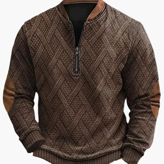 Herren Pullover Warm Modern Stehkragen - IdealeKleiden