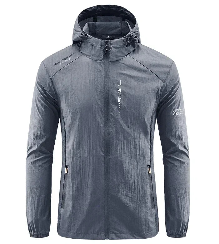Stylische Regenjacke Herren Wasserdicht - IdealeKleiden