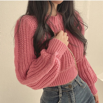 Élégant pull d'hiver à manches longues pour femmes