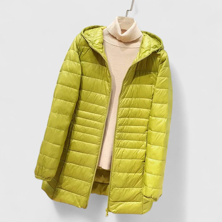 Manteau matelassé femme hiver chaud fermeture éclair