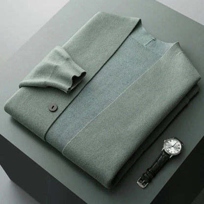 Veste en laine tricotée pour hommes