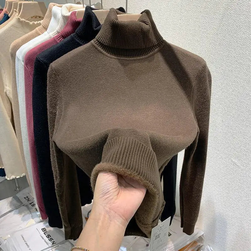 Col roulé Femme Chaud Élégant Hiver