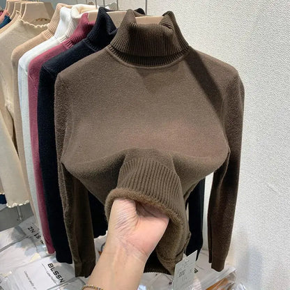 Col roulé Femme Chaud Élégant Hiver