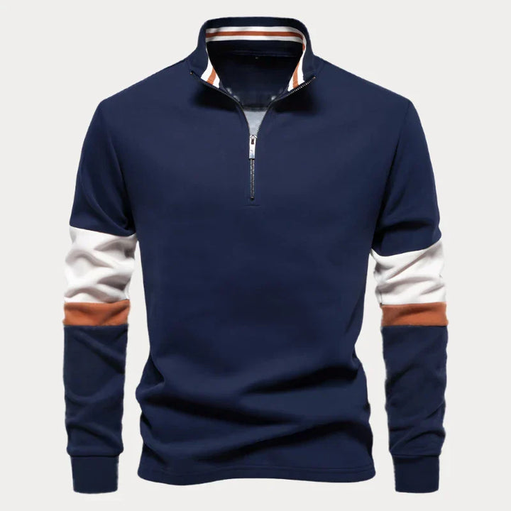 Pull-over homme motif rayures moderne