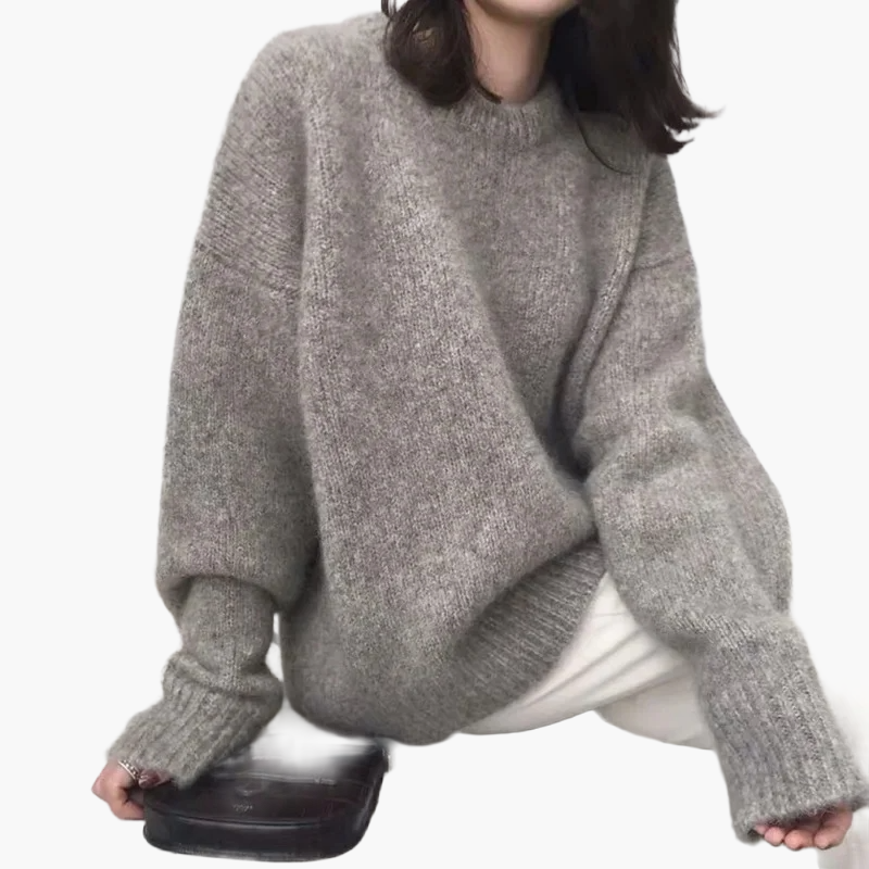 Pull oversize rétro tendance automne hiver