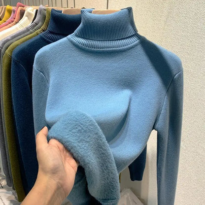 Col roulé Femme Chaud Élégant Hiver