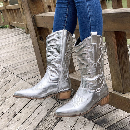 Élégantes Bottes pour Femme Bottines à lacets Bout pointu