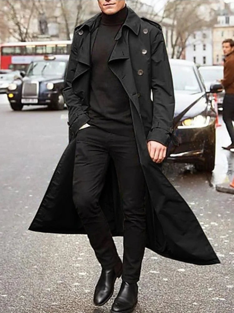 Trench-coat élégant pour homme Hiver