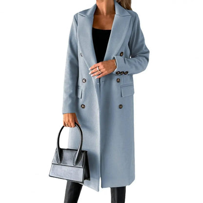 Élégante veste longue femme tendance