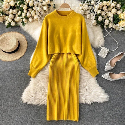 Ensemble écharpe tricotée douce pour femme