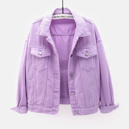 Veste courte pour femme avec boutons et poche poitrine