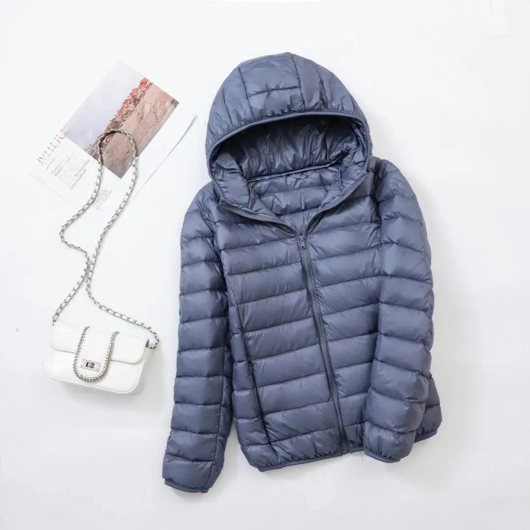 Kapuzen-Daunenjacke Warm Winter - IdealeKleiden