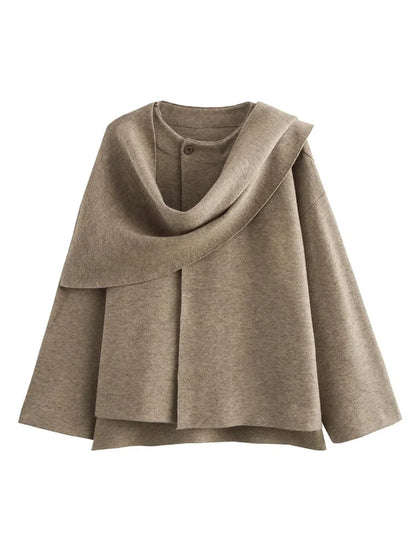 Manteau asymétrique stylé pour femme