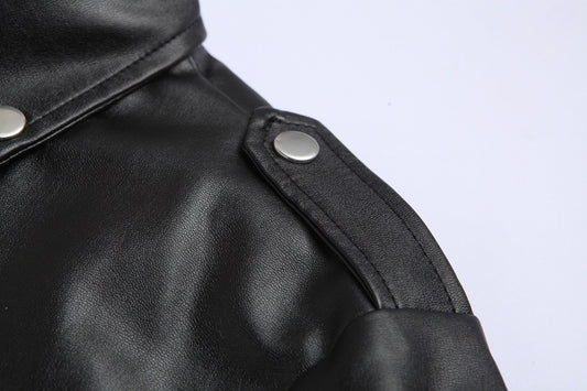 Lederjacke Herren Elegant Ledermantel - IdealeKleiden