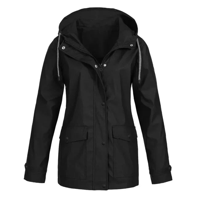 Imperméable femme imperméable à capuche