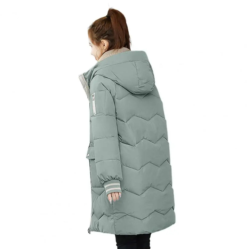 Longue Veste Femme Doublée Chaude Hiver