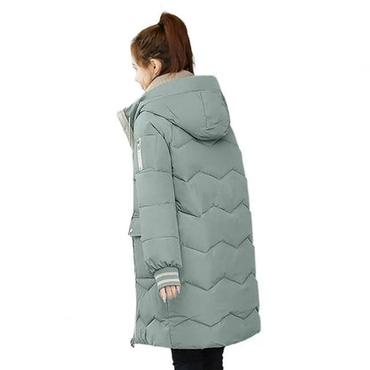 Longue Veste Femme Doublée Chaude Hiver